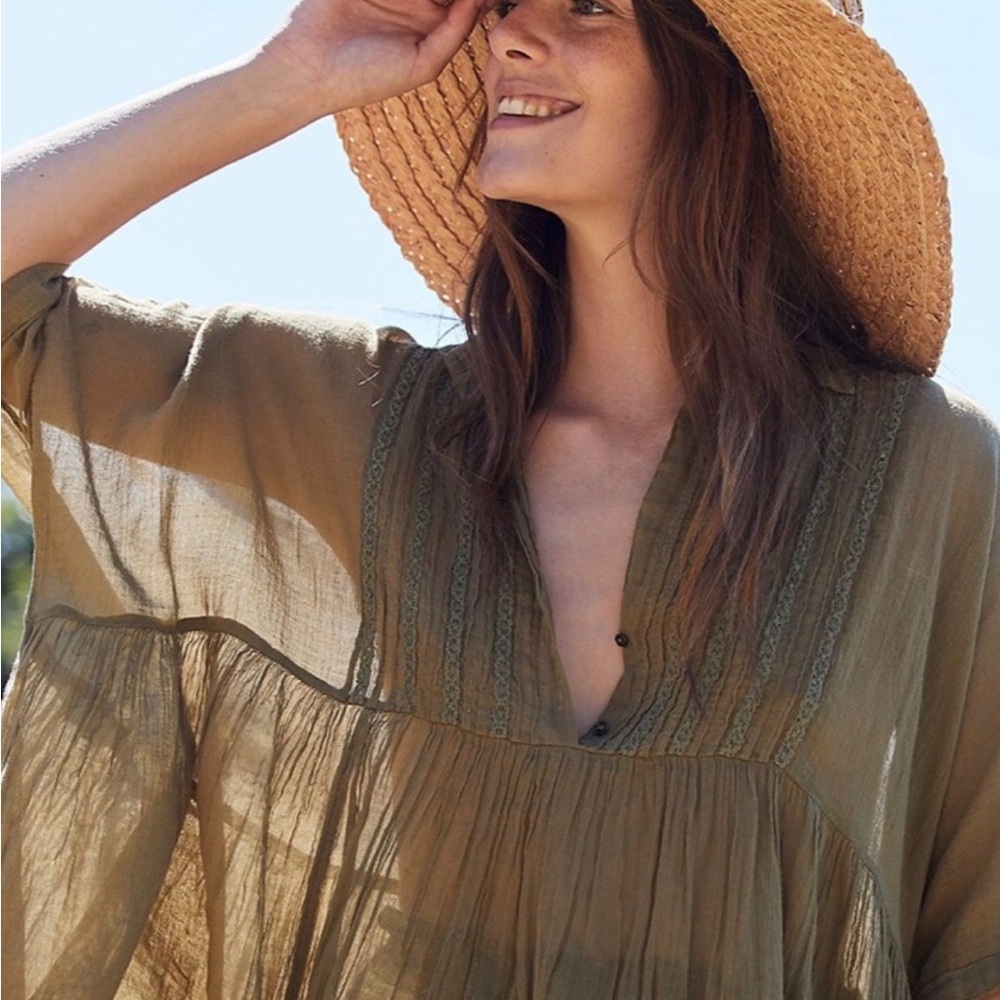 Free People One Aiden Boho top - Picture 2 of 8